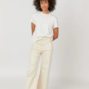 Oliver Logan Aberdeen High Rise Denim in White (Size 29)